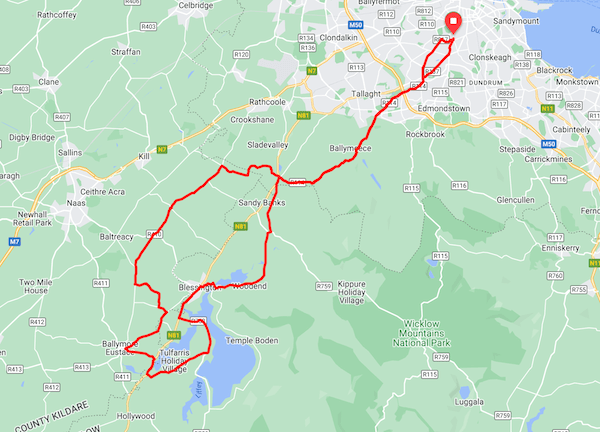 Map of Bishopshill route